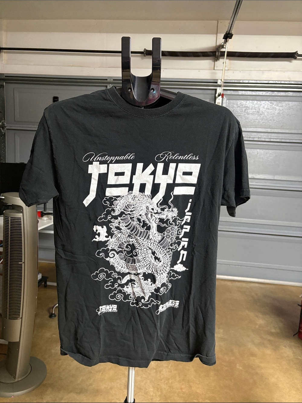 Tokyo Dragon Graphic Tee - Black